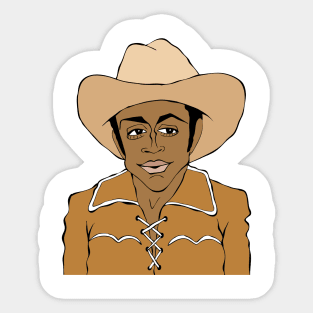 CLEAVON LITTLE BLAZING SADDLES FAN ART!! Sticker